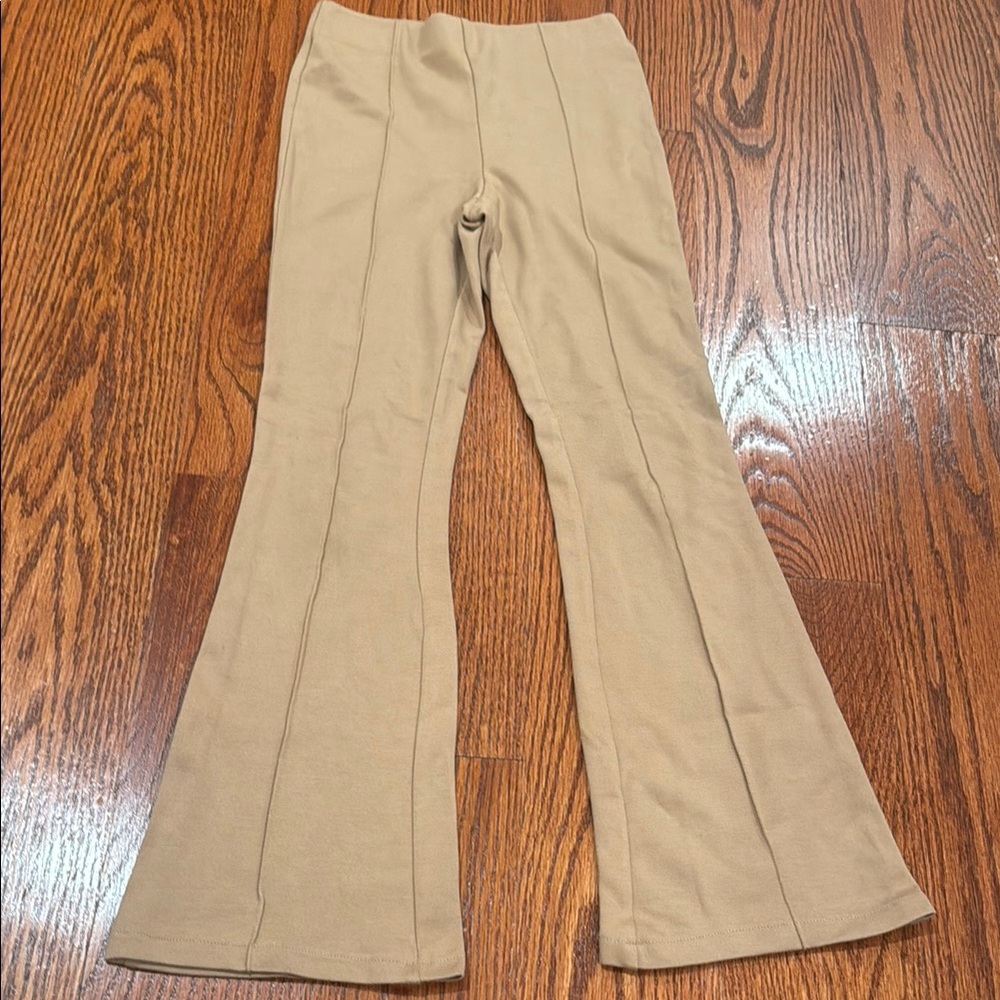 Tan Flared Pants